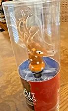 Art Glass Reindeer Bottle Stopper Decorative Wine Topper LS Arts New