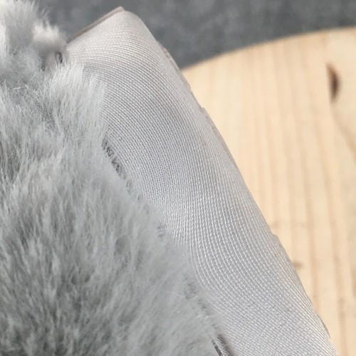 LC Lauren Conrad Slippers Womens 11 Slip On Mules Gray Comfort Faux Fur Indoor - Picture 10 of 15
