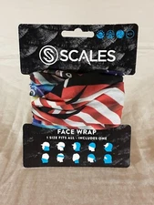 Scales Fishing Gaiter Wrap/Balaclava American Sailfish Design Sun Protection NEW