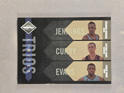 2010-11 Panini Limited Trios #2 Stephen Curry Brandon Jennings Tyreke Evans /149