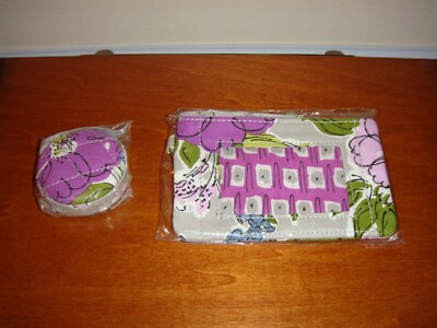 Vera Bradley Watercolors Zip ID & Tape Measure | eBay