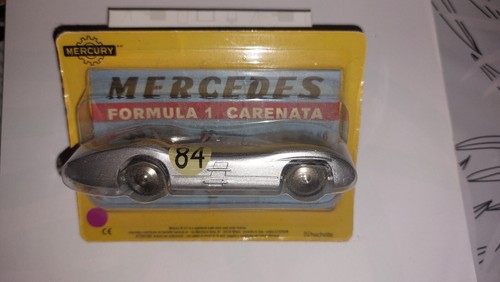 Voiture Miniature Mercedes F1 Carenata 1:48 Atlas Diecast Mercury - Neuf Sous Blister