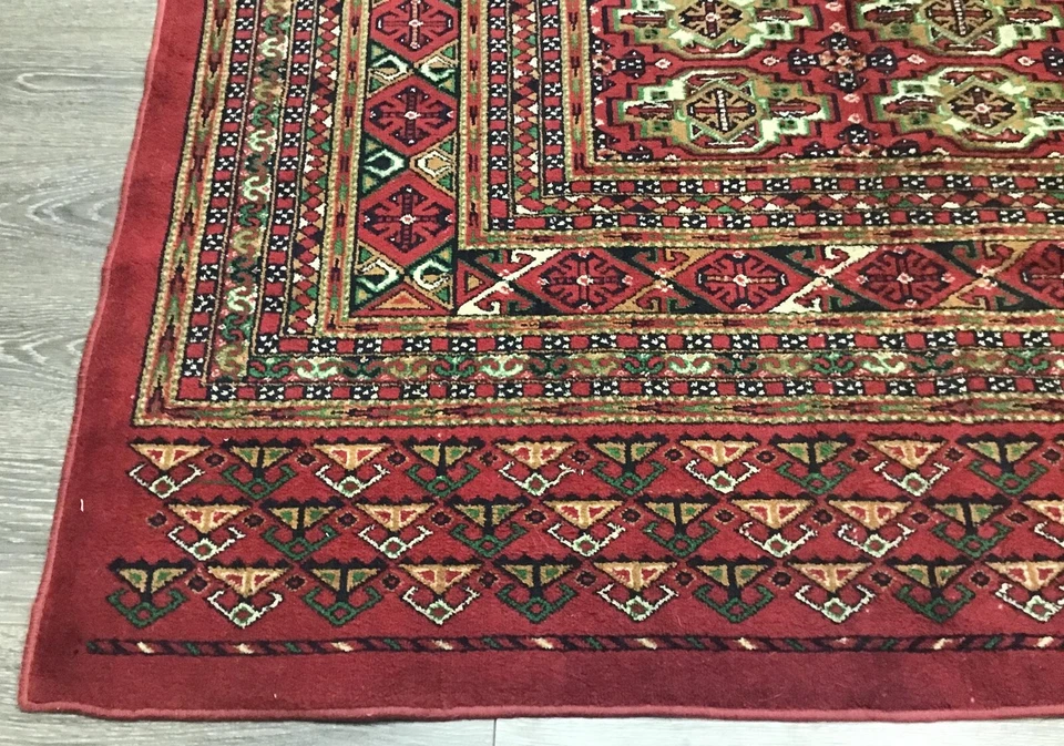 8'8" x 12'11" Red wool area rug - Image 3 of 4