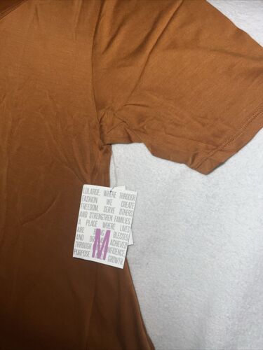 Lularore Perfect T Tunic Jersey Shirt Solid Bronze Brown Medium 12-18 Modal ❤️ - Picture 2 of 12