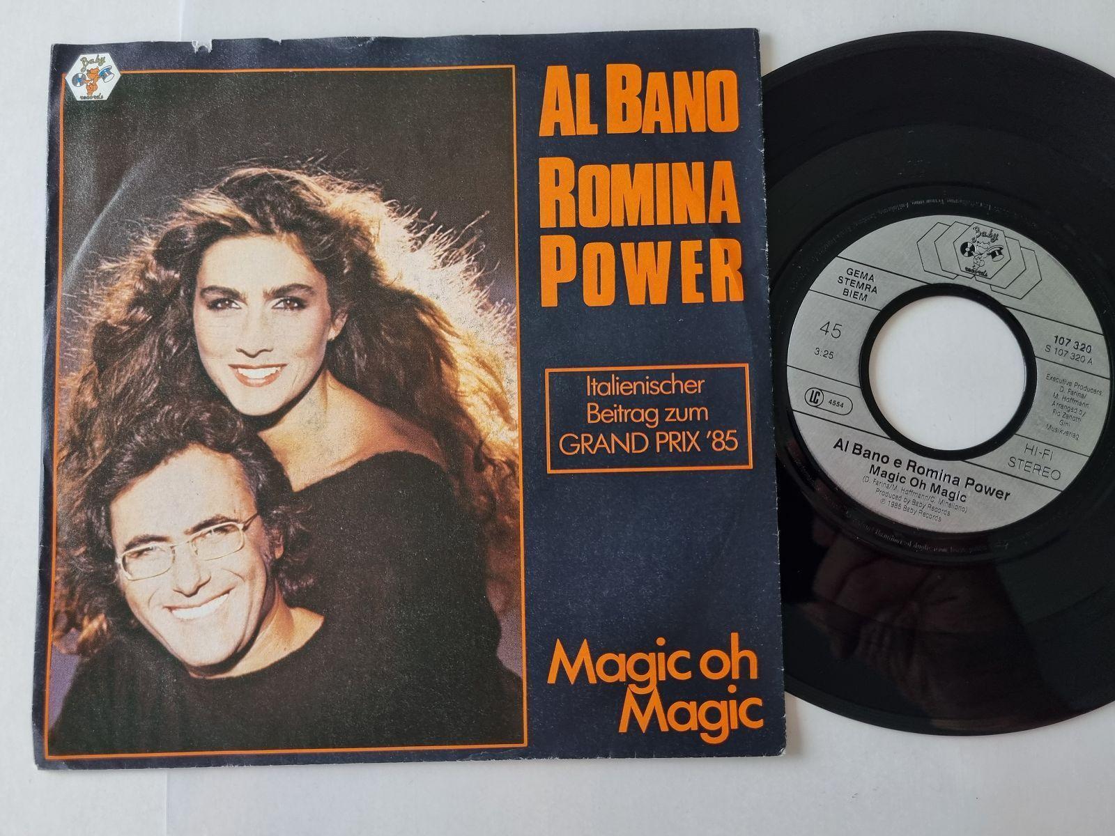 7"" Single Al Bano & Romina Power - Magic oh magic Vinyl Germany EUROVISION 1985