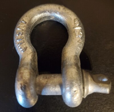5/16'' Screw Pin Anchor Rigging Bow Shackle Galvanized Steel Drop Forged 1500Lbs