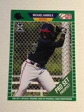 2021 Pro Set Baseball Green Parallel Michael Harris II Base (XRC) PS43 ROY