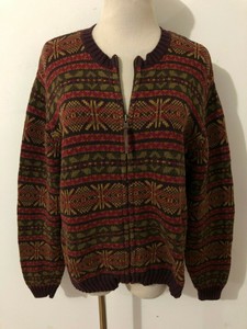 rust cardigan sweater