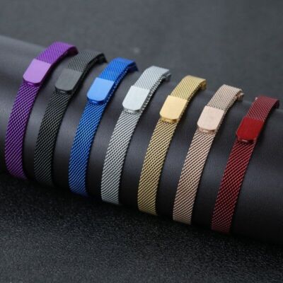 Magnet Milanese Loop Edelstahl Armband 10 12 14 16 18 20 22 24mm Uhrenarmband