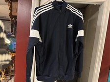 Adidas Vintage Classic Black Track Jacket, Y-XL Unisex SM-Med