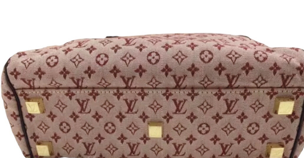 LOUIS VUITTON Mini Josephine Denim PM Monogram Tote Cherry LOUIS VUITTON Mini Josephine Denim PM Monogram Tote Cherry