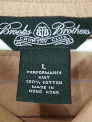 Brooks Brothers Gr. L Strick Poloshirt gestreift Herren Kragen Kurzarm 100% Baumwolle - Bild 6 von 7