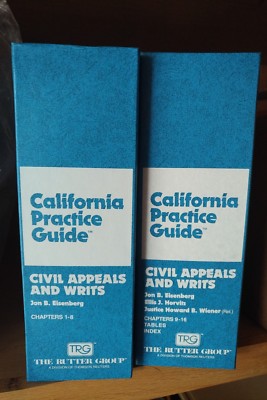 Rutter Civil Appeals and Writs (December 2019