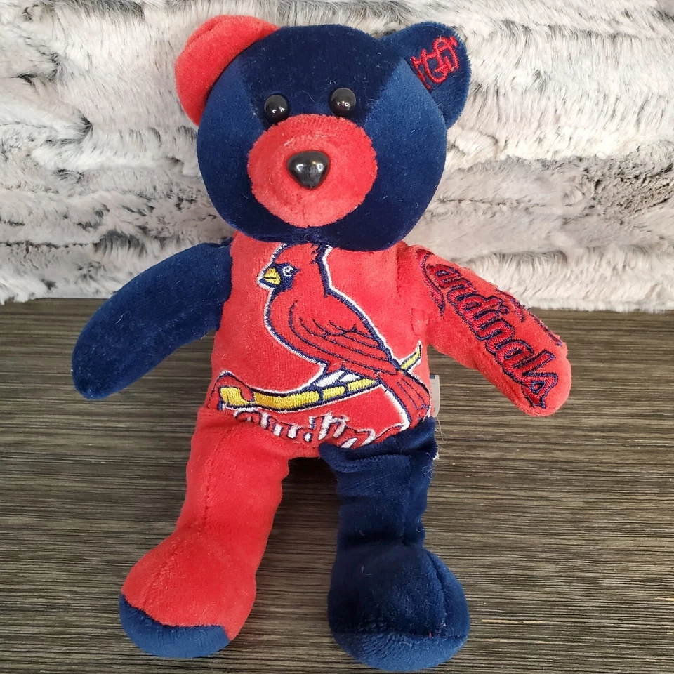 Lote de Peluche St. Louis Cardinals STL - Beanie Bear Stress Ball Squishy Round Dog Foto 4 de 4
