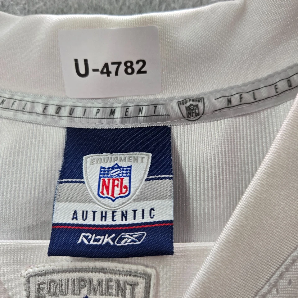 Camiseta deportiva vintage de los Dallas Cowboys para hombre 56 blanca con logotipo Reebok Tony Romo 9 Y2K Foto 2 de 4