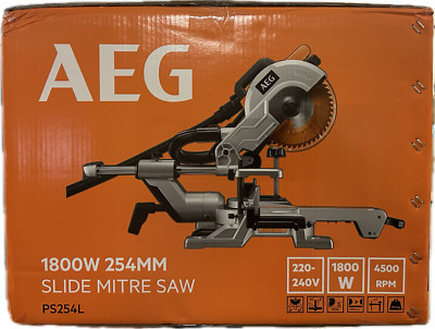 AEG PS 254 L Kapp-/Gehrungssäge mit Zug Ø254mm Kappsäge Säge mit Absaugung
