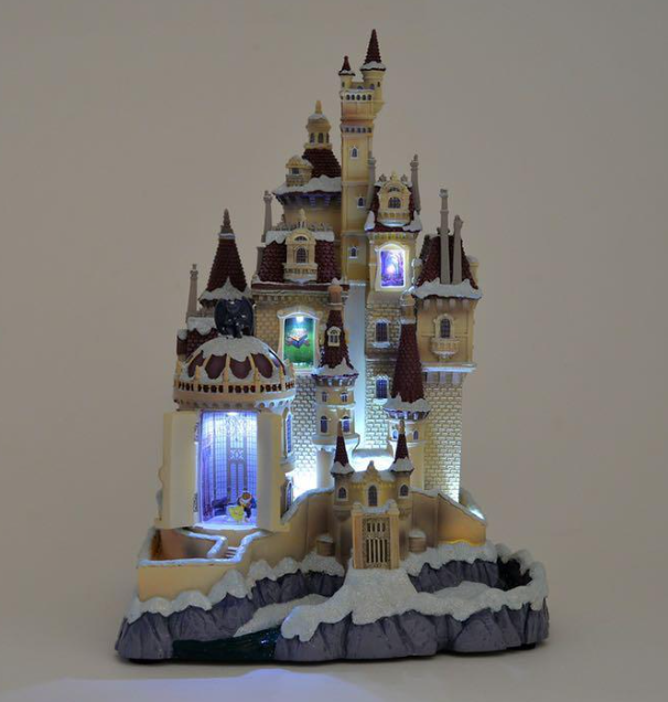 Disney Beauty the Beast Castle Light on figure Castle Collection