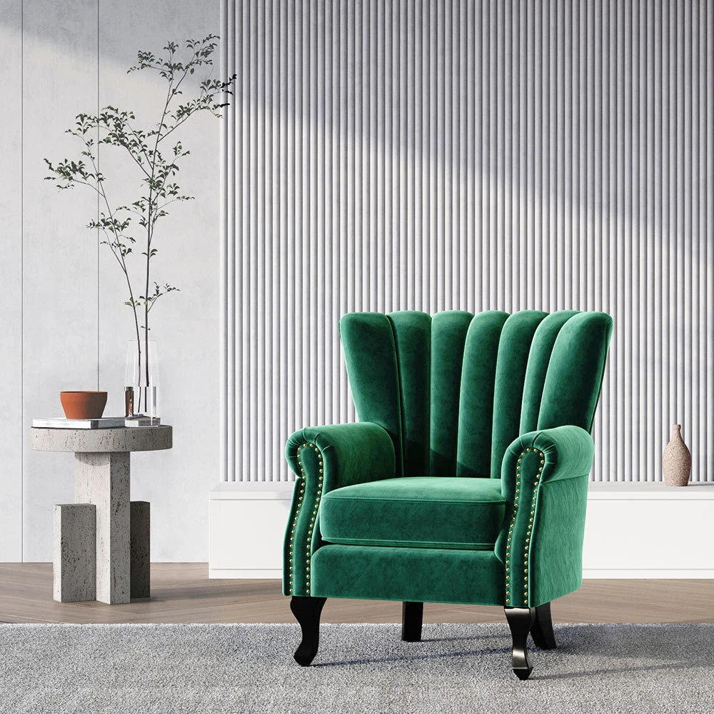 Emerald green bedroom chair deals