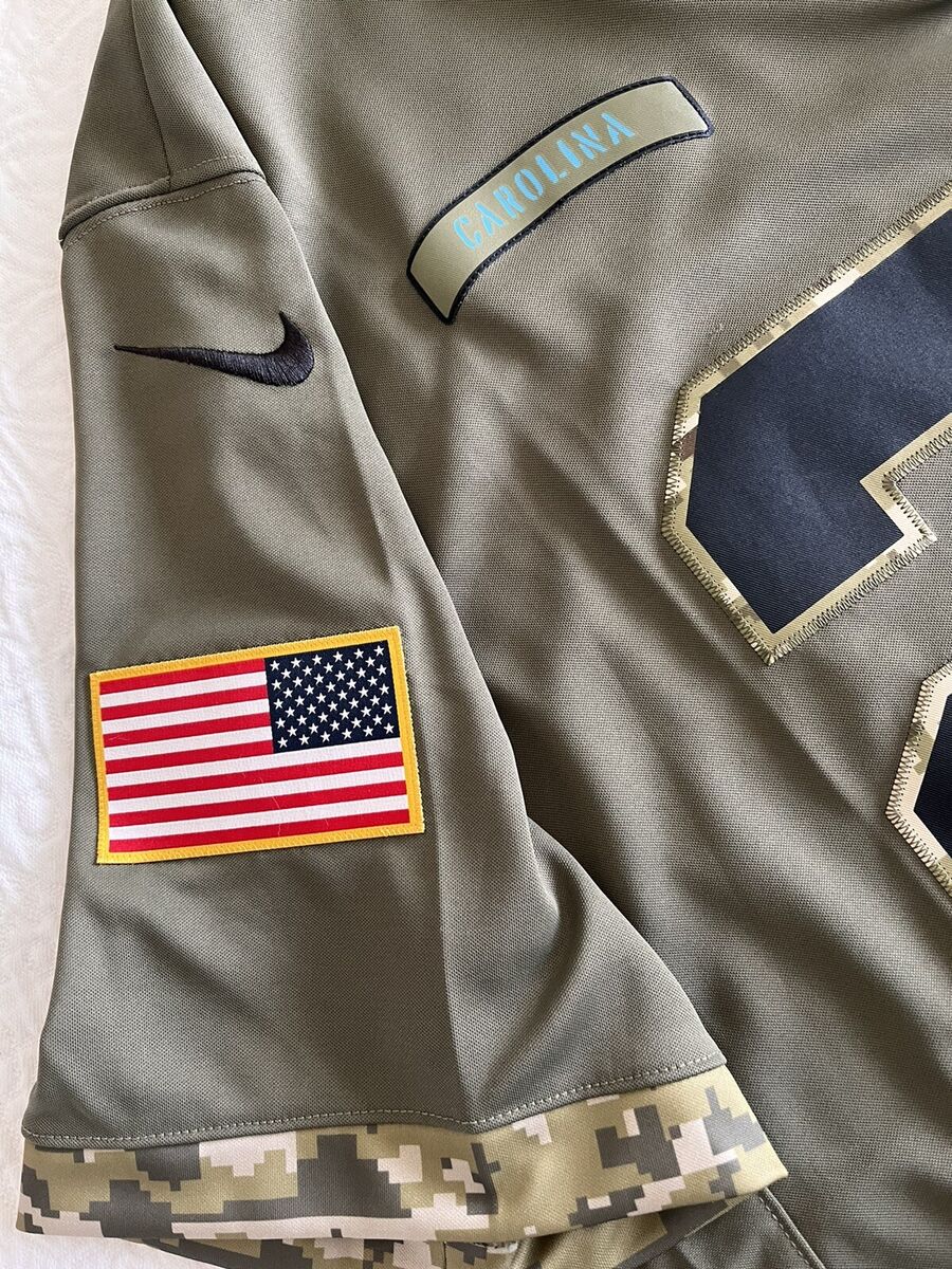 Nike Carolina Panthers No22 Christian McCaffrey Camo Youth Stitched NFL Limited 2018 Salute to Service Jersey