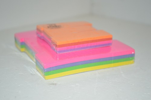 U PICK 2X Sticky Letters Notes Post Initials Pink GREEN Neon Blue Yellow Red PUR - Picture 15 of 36