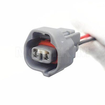 PNC×2 2-Pin Windshield Washer Pump Connector Pigtail Fit For Honda