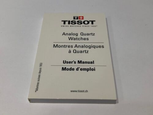 Booklet Tissot - User's Manuel - Quartz Analogique Watches Réf. 156-1N 121-1N