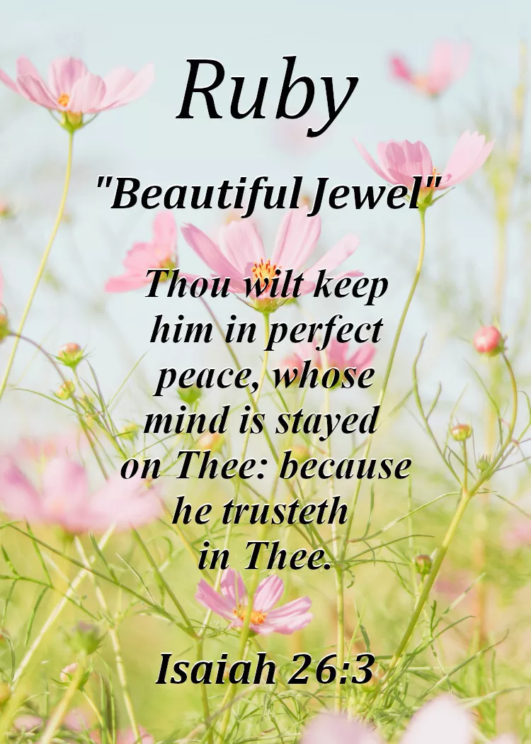 Ruby meaning bible clearance