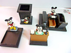 Mickey Mouse Executive 4 Piece Office Organizer Desk Set Mint Condition