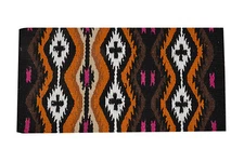 Western Multi Color Barrel Racer Woolen Saddle Pad 34' x 32"