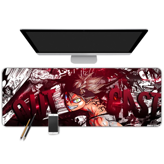 Black Clover Large Mouse Pad Mats Table Mat 30 80 Cm Locked Size EBay