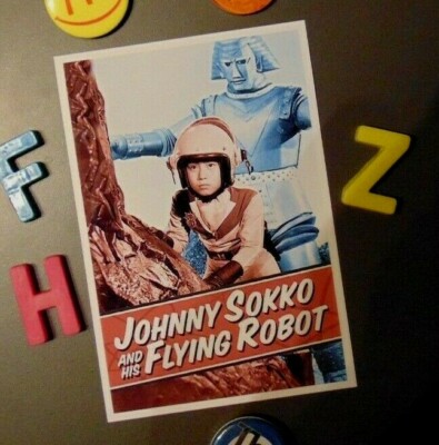 Johnny Sokko Flying ROBOT Fridge Magnet Japan 1960's SCI FI TV Series Fan Gift