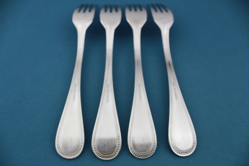 4 Tenedores de Cena Toalla CUENTAS ANTIGUAS 18/8 Acero Inoxidable Corea 7 7/8" Foto 4 de 4