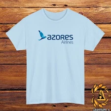 New Azores Airlines Logo T-Shirt Black/Grey/White/Navy/Red/Light Blue