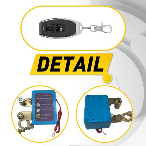 Remote Battery Disconnect Switch 12V 240A Battery Kill Switch for Auto RV ATV UA - Picture 4 of 17