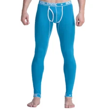 Men's Autumn Pants Thin Thermal Long Johns Underwear Modal Leggings Solid
