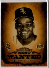 2000 Upper Deck Baseball Upper Deck's Most Wanted Frank Thomas INSERT WHITE SOX