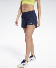 60 Reebok Women s United Epic Shorts Training Running In Navy Size M