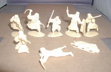 Lot of 8  1/32 Conte Beau Geste Arab Warriors Stock  Figures