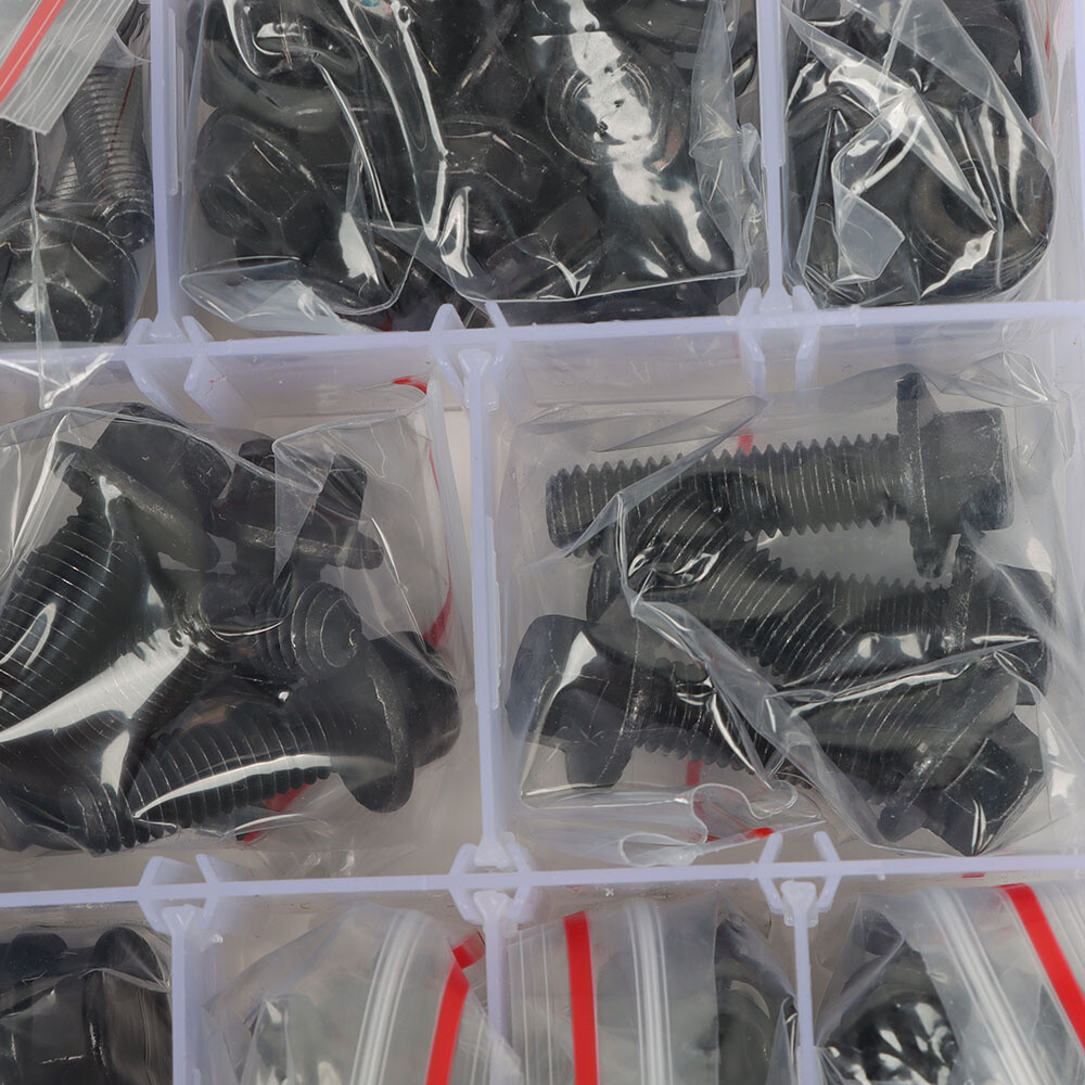 272Pcs Alloy Steel Hex Bolts and Nuts Kit,M6 Bolt,M8x1.25 Bolts,M10-1.5 Bolts