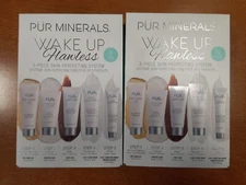 2 Pk: PUR Minerals Travel Size Wake Up Flawless 5 Pc Skincare System Travel R1P1