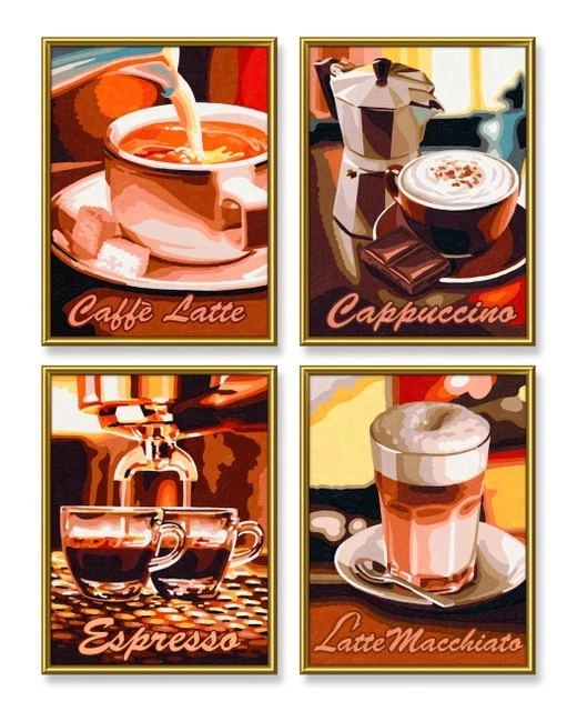 Schipper Malen nach Zahlen - Kaffeepause  (Quattro) 4000887935538 - Bild 4 von 4