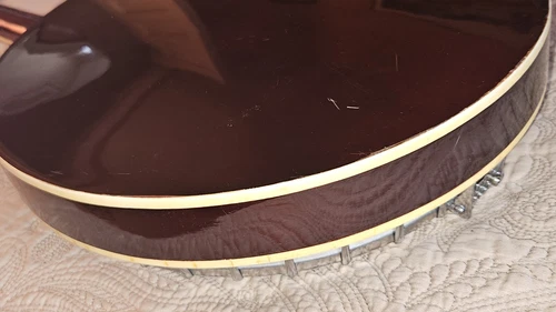 Vintage 5 String Resonator Banjo, Unmarked, with case, Similar To Harmony Eagle - Picture 10 of 22