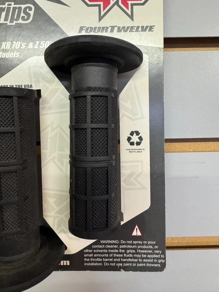 Four Twelve Racing Minigrips 7/8 Bar Negro Honda KTM Suzuki Kawasaki PN# 19-5120 Foto 4 de 4