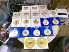 Complete Hummel Annual Plate Set 1971-1995: 19 in Original Boxes 25 Plates Total