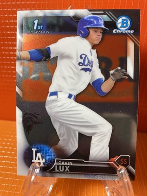 Gavin Lux Bowman s 1st Chrome Draft card of LA Dodgers Championship Team#BCP-67
