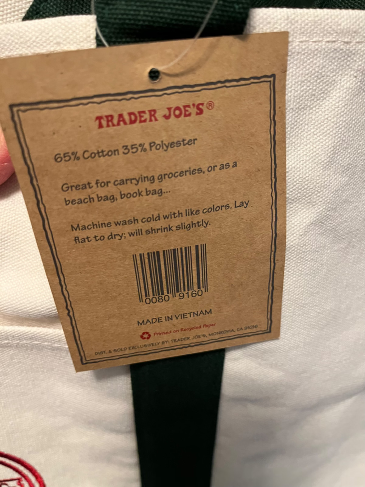 TRADER JOE'S CULT FAVORITE LIMITED EDITION TOTE BAG + BUY 1 GET ONE FREE image 3
