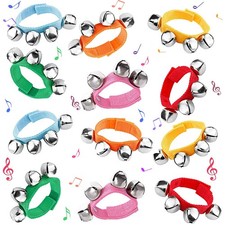 Jingle Bells,12 PCS Kids Musical Instruments Ankle Bells for Party Favors Goo...