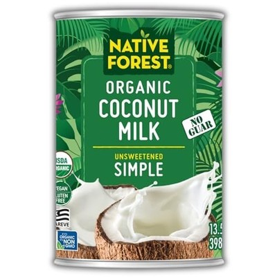 Organic Unsweetened Coconut Milk- Simple, 13.5 Fl Oz, 12 Pack