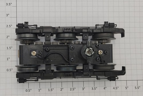 Camión Lionel 28347-772 calibre O diecast Es44AC 6 ruedas plano negro delantero motorizado | Condition: Used