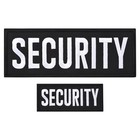 Security Patch with Hook Loop for Vest Clothes Backpacks Hats White